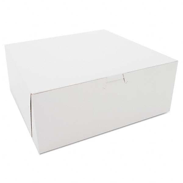 SCT - Bakery Boxes, White, Kraft, 10W x 10D x 4H - Best Tool & Supply