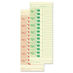 Lathem Time - Time Cards & Time Clock Accessories Type: Bi-Weekly/Weekly Time Cards For Use With: All Side Print Time Clocks - Best Tool & Supply