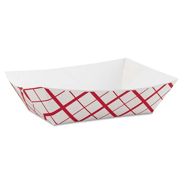 SCT - Paper Food Baskets, 3lb, Red/White, 500/Carton - Best Tool & Supply