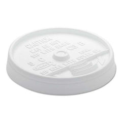 DART - Sip Thru Lids For 10, 12 oz Foam Cups, Plastic, White, 1000/Carton - Best Tool & Supply