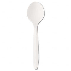 Boardwalk - Mediumweight Polystyrene Plastic Cutlery, Soup Spoon, White, 1000/Carton - Best Tool & Supply