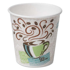 Dixie - PerfecTouch Paper Hot Cups, 10 oz, Coffee Haze, 1000/Carton - Best Tool & Supply