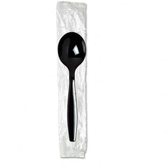 Dixie - Individually Wrapped Spoons, Plastic, Black, 1000/Carton - Best Tool & Supply