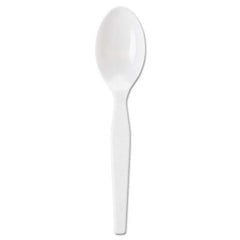 Dixie - Individually Wrapped Polystyrene Cutlery, Teaspoons, White, 1000/Carton - Best Tool & Supply