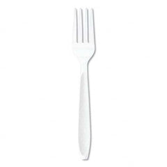 DART - Impress Heavyweight Full-Length Polystyrene Cutlery, Fork, White, 1000/Carton - Best Tool & Supply