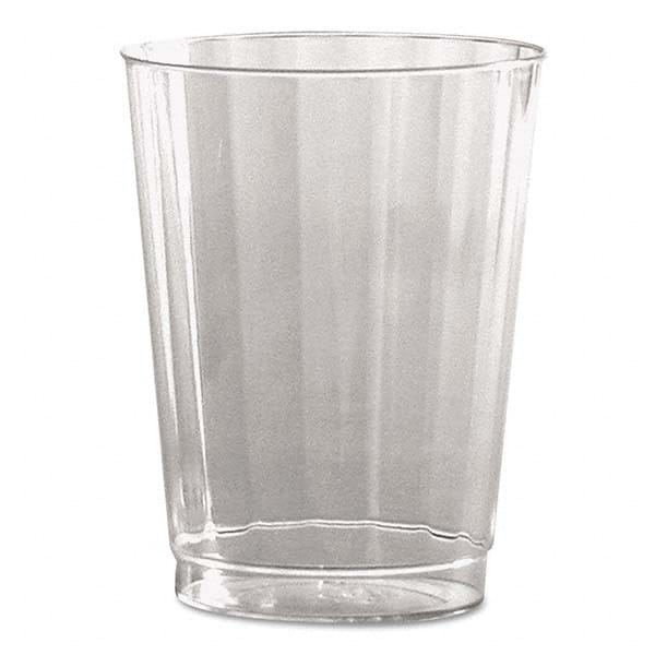 WNA - Classic Crystal Plastic Tumblers, 10 oz, Clear, Fluted, Tall, 12/Pack - Best Tool & Supply