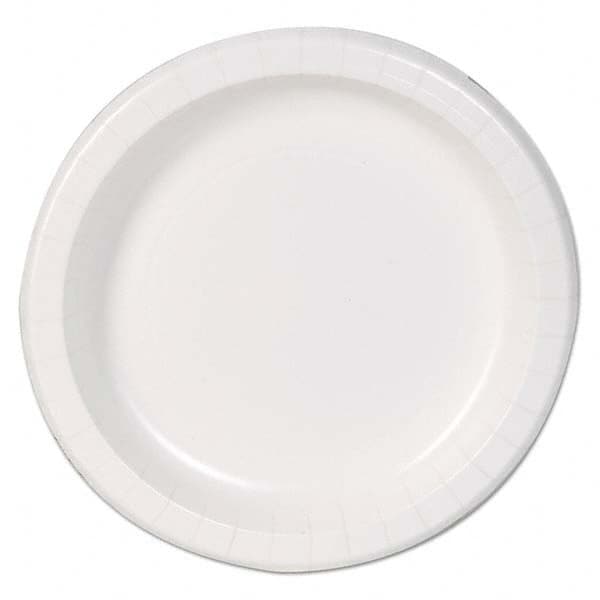 Dixie Basic - Basic Paper Dinnerware, Plates, White, 8.5" Diam, 125/Pack - Best Tool & Supply