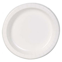 Dixie Basic - Basic Paper Dinnerware, Plates, White, 8.5" Diam, 125/Pack - Best Tool & Supply