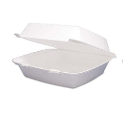 DART - Carryout Food Container, Foam Hinged 1-Comp, 9 1/2 x 9 1/4 x 3, 200/Carton - Best Tool & Supply