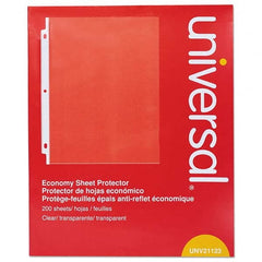 UNIVERSAL - Document Protectors Type: Sheet Protectors-Ring Binder Width (Inch): 8-1/2 - Best Tool & Supply