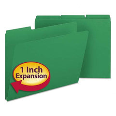 SMEAD - File Folders, Expansion Folders & Hanging Files Folder/File Type: File Folders with Top Tab Fastener Color: Green - Best Tool & Supply