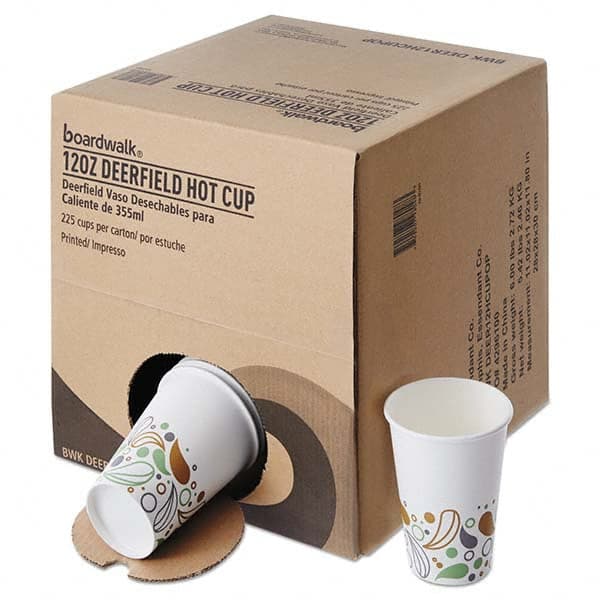 Boardwalk - Convenience Pack Paper Hot Cups, 12 oz, Deerfield Print, 225/Carton - Best Tool & Supply