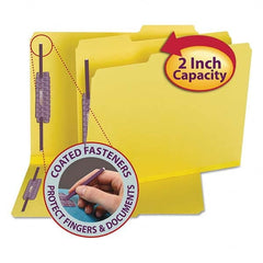 SMEAD - File Folders, Expansion Folders & Hanging Files Folder/File Type: File Folders with Top Tab Fastener Color: Yellow - Best Tool & Supply