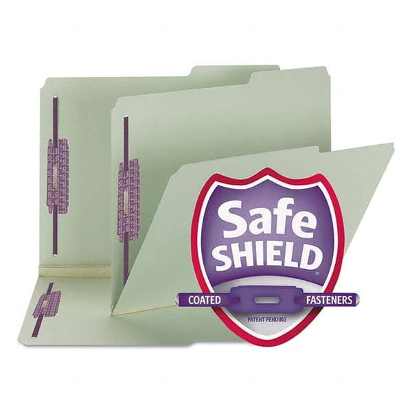 SMEAD - File Folders, Expansion Folders & Hanging Files Folder/File Type: File Folders with Top Tab Fastener Color: Green - Best Tool & Supply