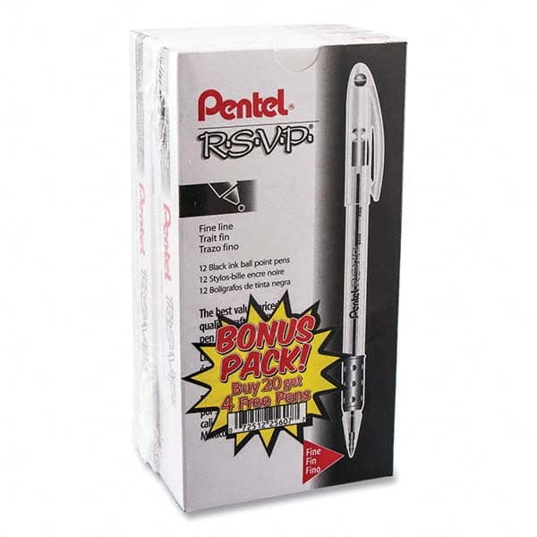 Pentel - Pens & Pencils Type: Ball Point Pen Color: Black - Best Tool & Supply