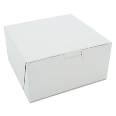 SCT - Non-Window Bakery Boxes, 6 x 6 x 3, White, 250/Carton - Best Tool & Supply