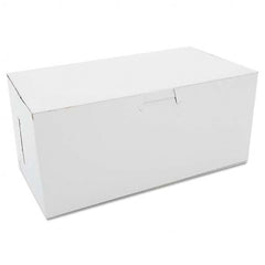 SCT - Non-Window Bakery Boxes, 9 x 5 x 4, White, 250/Carton - Best Tool & Supply