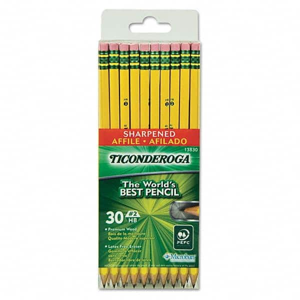 TICONDEROGA - Pens & Pencils Type: Pencil Color: Black - Best Tool & Supply