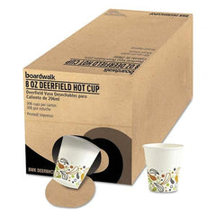 Boardwalk - Convenience Pack Paper Hot Cups, 8 oz, Deerfield Print, 306/Carton - Best Tool & Supply