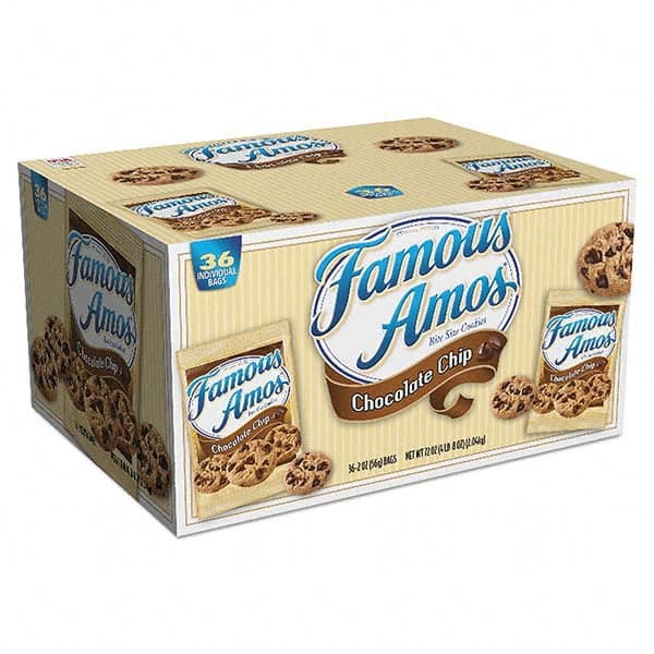 Kellogg's - Snacks, Cookies, Candy & Gum Breakroom Accessory Type: Cookies Breakroom Accessory Description: Famous Amos Cookies, Chocolate Chip, 2 oz Snack Pack, 36/Carton - Best Tool & Supply