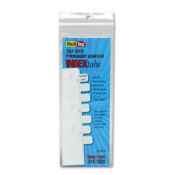 Redi-Tag - Tabs, Indexes & Dividers Indexes & Divider Type: Insertable Extended Tab Indexes Size: 1 - Best Tool & Supply