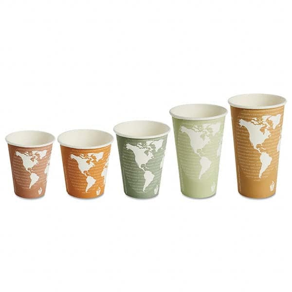 ECO PRODUCTS - World Art Renewable/Compostable Hot Cups, 8 oz, Plum, 50/Pack, 10 Pack/Carton - Best Tool & Supply