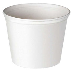 DART - Double Wrapped Paper Bucket, Unwaxed, White, 53 oz, 50/Pack - Best Tool & Supply