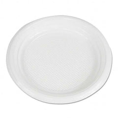 Boardwalk - Hi-Impact Plastic Dinnerware, Plate, 6" Diam, White, 1000/Carton - Best Tool & Supply