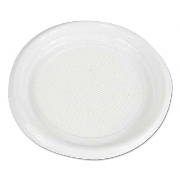 Boardwalk - Hi-Impact Plastic Dinnerware, Plate, 9" Diam, White, 500/Carton - Best Tool & Supply