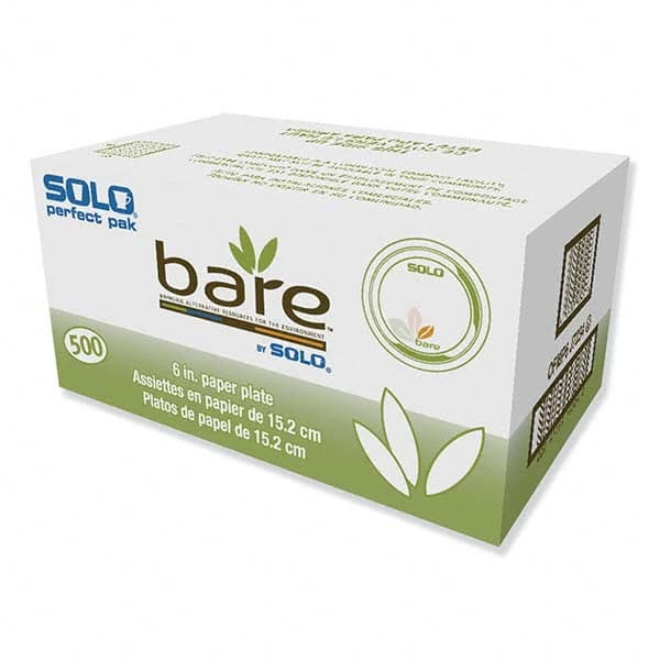 DART - Bare Paper Eco-Forward Dinnerware, 6" Plate, Green/Tan, 500/Carton - Best Tool & Supply