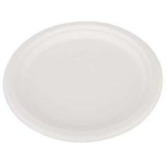 SCT - ChampWare Heavyweight Bagasse Dinnerware, Plate, 10", White, 500/Carton - Best Tool & Supply