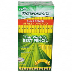 TICONDEROGA - Pens & Pencils Type: Pencil Color: Black - Best Tool & Supply