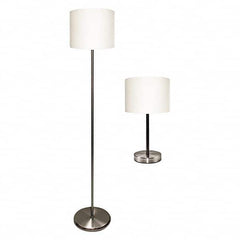 LEDU - Task Lights Fixture Type: Floor Lamp Color: Silver/White - Best Tool & Supply