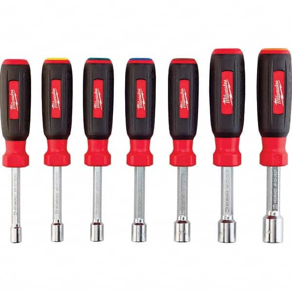 Milwaukee Tool - Nutdriver Sets Tool Type: Magnetic Tip Nutdriver Set System of Measurement: Inch - Best Tool & Supply