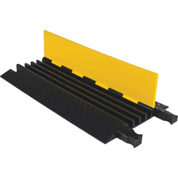 Checkers - On Floor Cable Covers Cover Material: Polyurethane Number of Channels: 4 - Best Tool & Supply