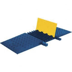 Checkers - On Floor Cable Covers Cover Material: Polyurethane Number of Channels: 5 - Best Tool & Supply