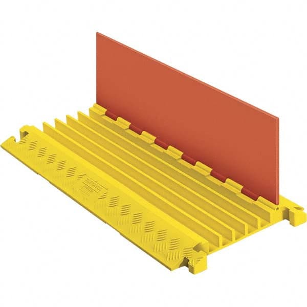 Checkers - On Floor Cable Covers Cover Material: Polyurethane Number of Channels: 5 - Best Tool & Supply