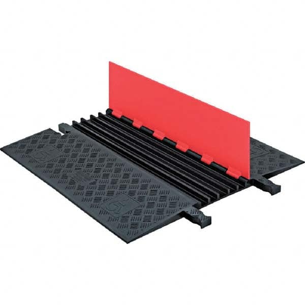 Checkers - On Floor Cable Covers Cover Material: Polyurethane Number of Channels: 5 - Best Tool & Supply