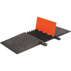 Checkers - On Floor Cable Covers Cover Material: Polyurethane Number of Channels: 5 - Best Tool & Supply