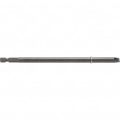 Apex - Power & Impact Screwdriver Bits & Holders; Bit Type: Slotted ; Hex Size (Inch): 1/4 ; Specialty Point Size: 10F-12R ; Overall Length Range: 5" and Longer ; Drive Size: 1/4 ; Overall Length (Inch): 6-25/32 - Exact Industrial Supply