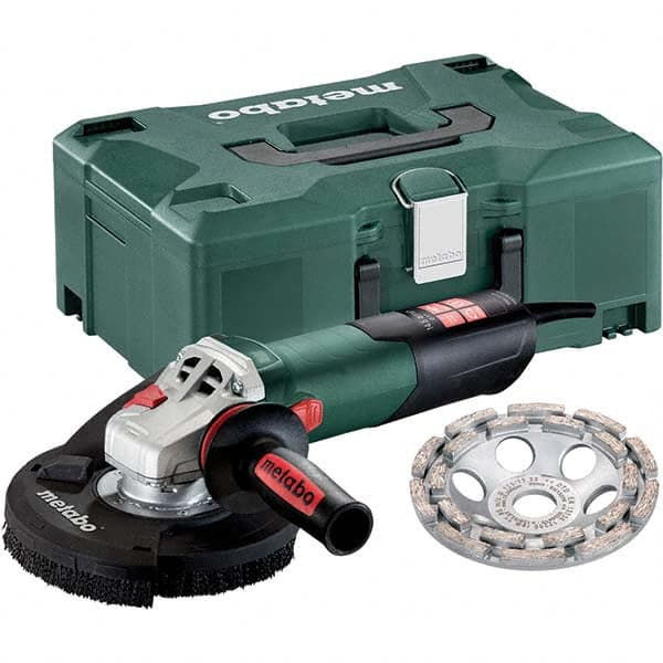 Cut-Off Tools & Cut-Off-Grinder Tools; Type of Power: Electric; Wheel Diameter: 5 in; Handle Type: Straight; Speed (RPM): 9600; Voltage: 120.0 V; Wheel Diameter (Inch): 5; Handle Type: Straight; Includes: 5″ Double-Row Diamond Cup;Diamond Cup Wheel;Extrac