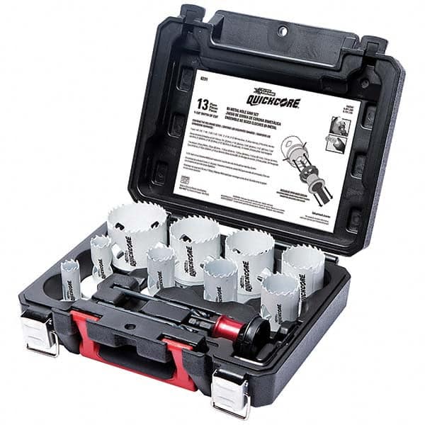 Disston - Hole Saw Kits Minimum Saw Diameter (Inch): 3/4 Maximum Saw Diameter (Inch): 2-1/2 - Best Tool & Supply