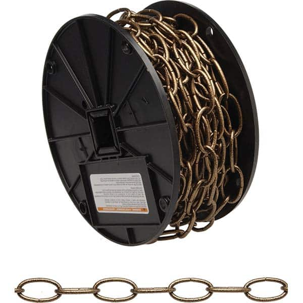 Campbell - Weldless Chain Type: Decorative Chain Load Capacity (Lb.): 35.000 - Best Tool & Supply