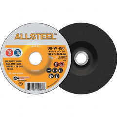 WALTER Surface Technologies - Depressed-Center Wheels Wheel Diameter (Inch): 4-1/2 Wheel Thickness (Inch): 1/4 - Best Tool & Supply