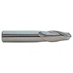 1 TuffCut GP Standard Length 2 Fl Ball Nose TiN Coated Center Cutting End Mill - Best Tool & Supply