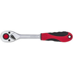 Reversible Ratchet: 3/8″ Drive, Oval Head 180 mm OAL, 72 Gear Teeth, Reversible Head, Matte Chrome Finish