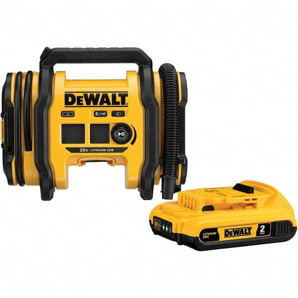 DeWALT - Tire Inflators Tool Type: Inflator Kit Power Source: 20V MAX Battery, 12V DC or 110V AC - Best Tool & Supply