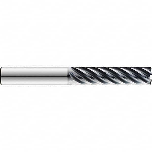 SGS - 3/8", 1-1/8" LOC, 3/8" Shank Diam, 3-1/4" OAL, 7 Flute Solid Carbide Square End Mill - Best Tool & Supply