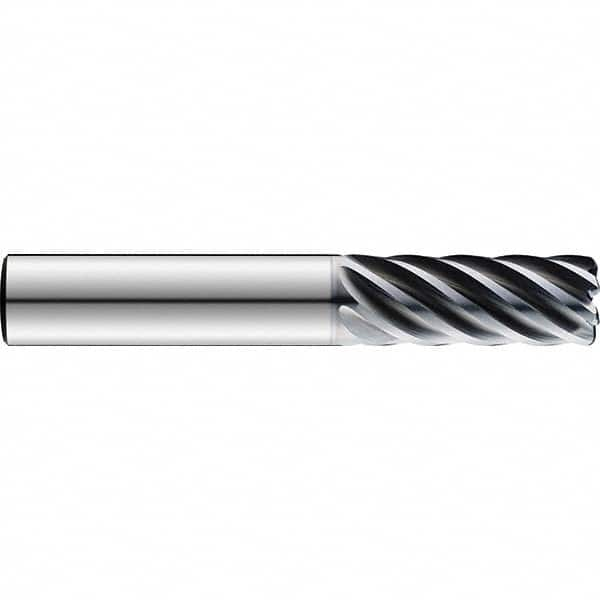 SGS - 25mm Diam 7 Flute Solid Carbide 1mm Corner Radius End Mill - Best Tool & Supply