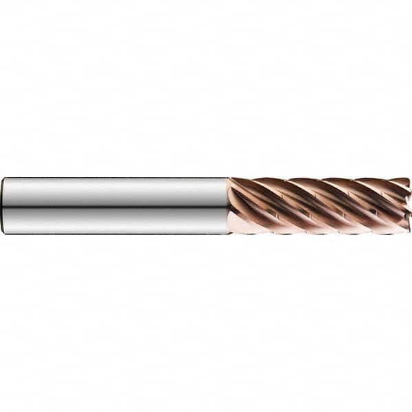 SGS - 25mm Diam 7 Flute Solid Carbide 2mm Corner Radius End Mill - Best Tool & Supply